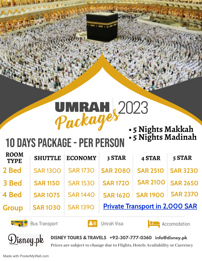 11 Days Umrah Packages